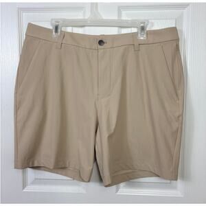 Lululemon Commission Short Classic 7" Warpstreme Fabric khaki Men's 36 NWOT